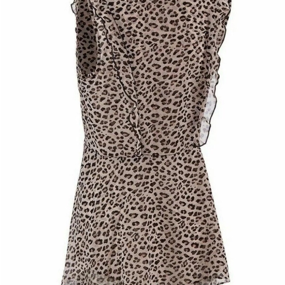 CAbi Leopard Print Blouse